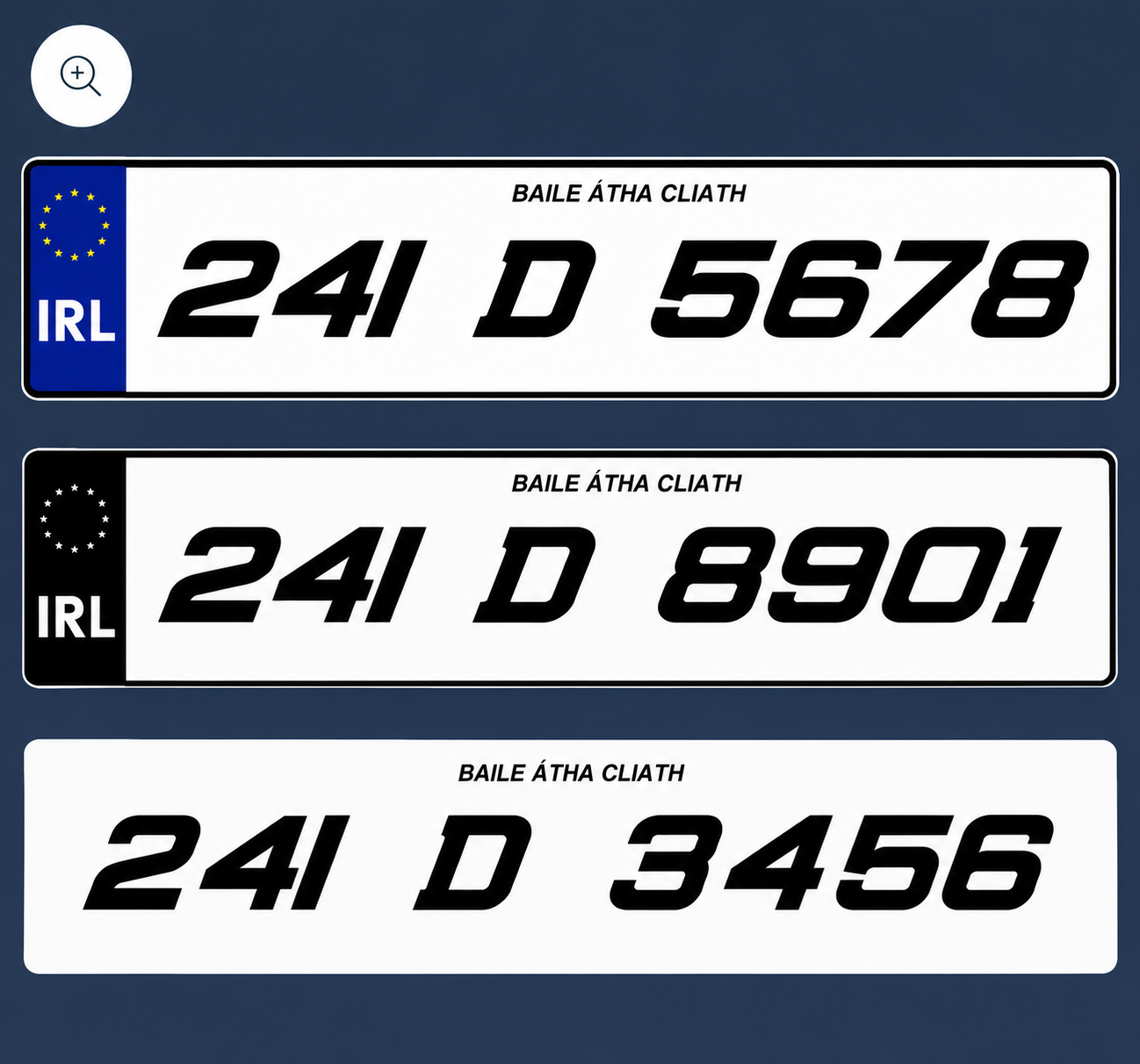 2D Reg Plate Sport Font - Number Plates (x2)