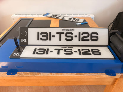 3D Metro Gel Plates - Number Plates 50mm (x2)