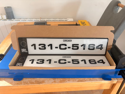 2D Reg Plate Metro Font - Number Plates (x2)