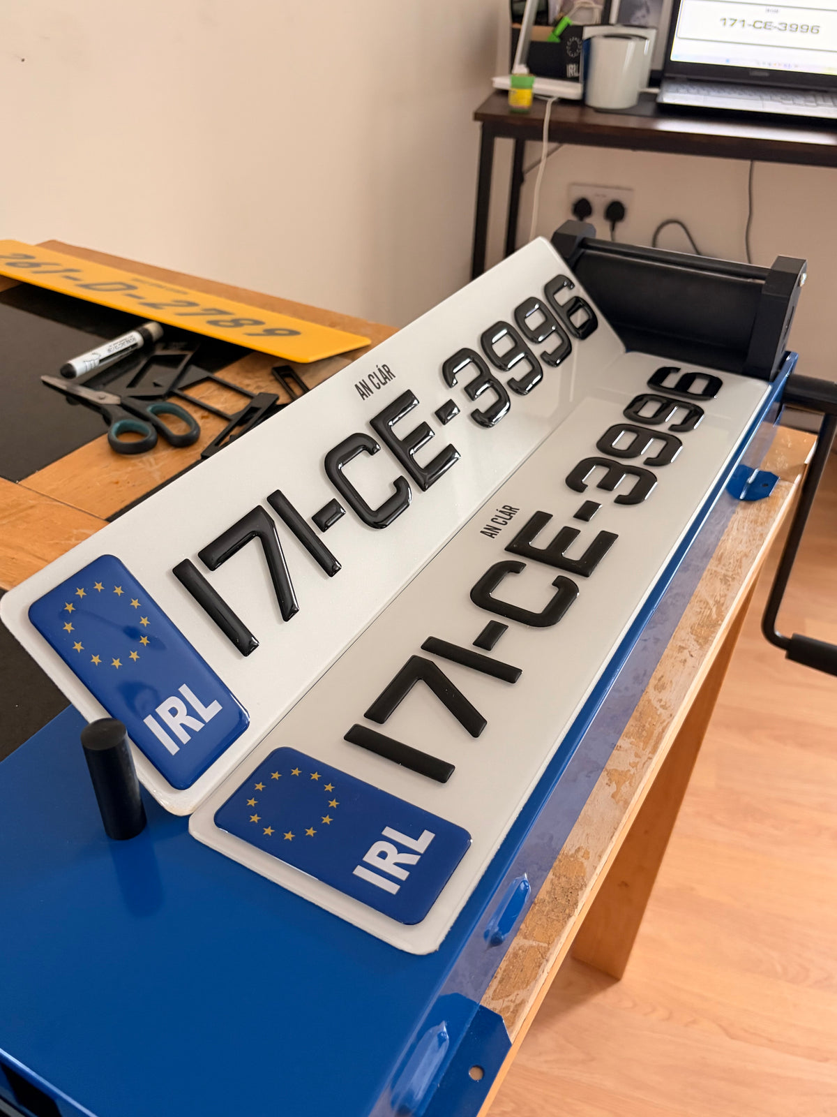 3D Metro Gel Plates with Gel IRL - Number Plates 50mm (x2)