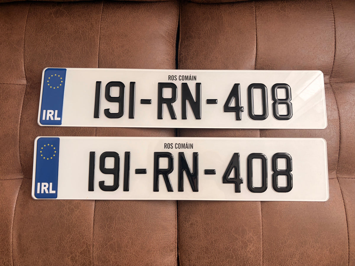 3D Gel Plates with Gel IRL - Number Plates 70mm (x2)