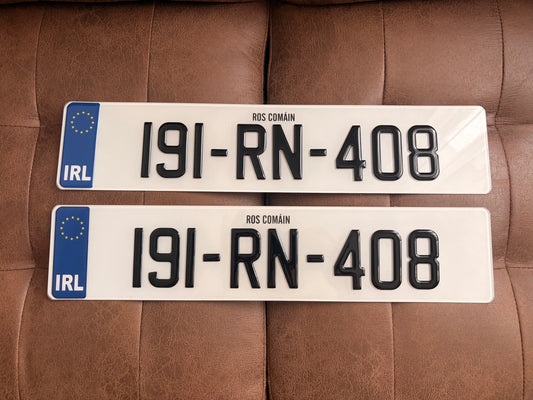 3D Gel Plates with Gel IRL - Number Plates 70mm (x2)