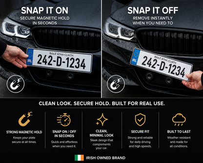 Snap Plates™  Magnetic License Plate Mount