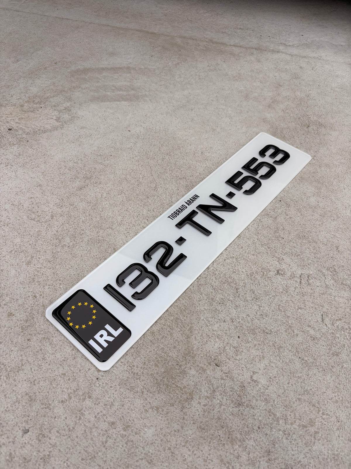 3D Metro Gel Plates with Gel IRL - Number Plates 50mm (x2)