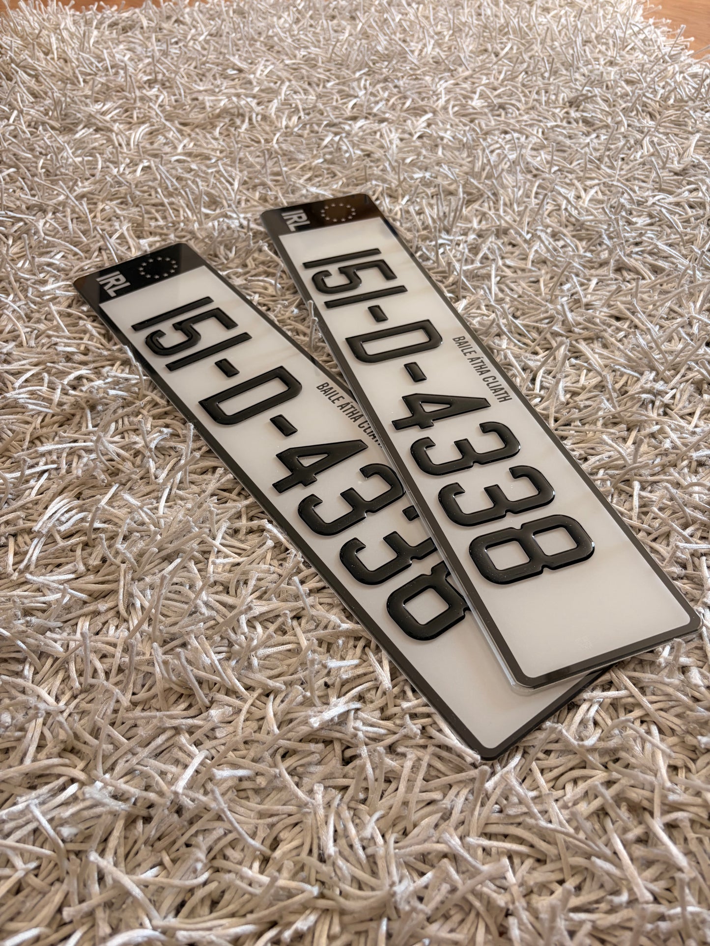 3D Gel Plates 70mm - Number Plates (x2)