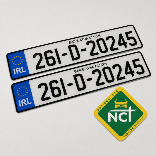 2D NCT Plate - Number Plates (x2)