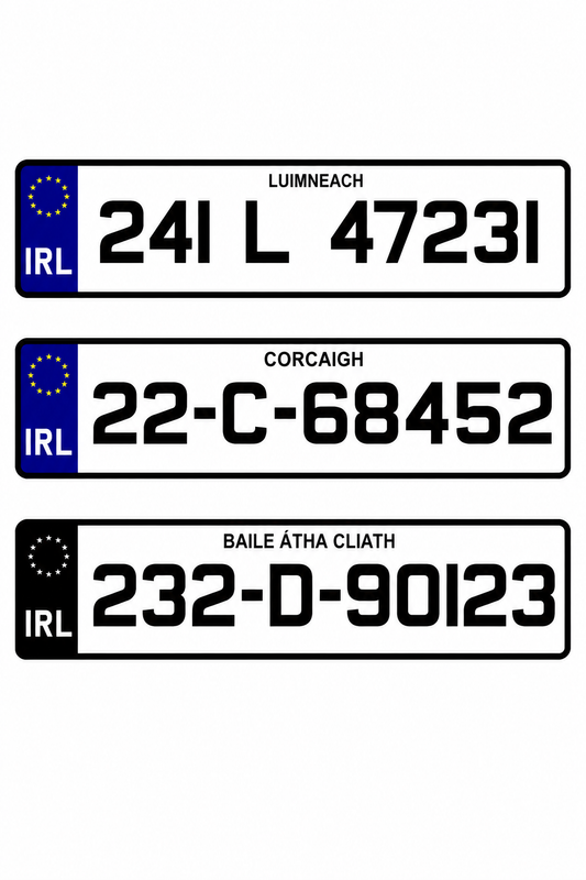 2D Reg Plate Metro Font - Number Plates (x2)