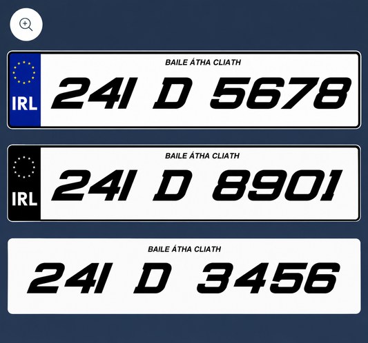 2D Reg Plate Sport Font - Number Plates (x2)