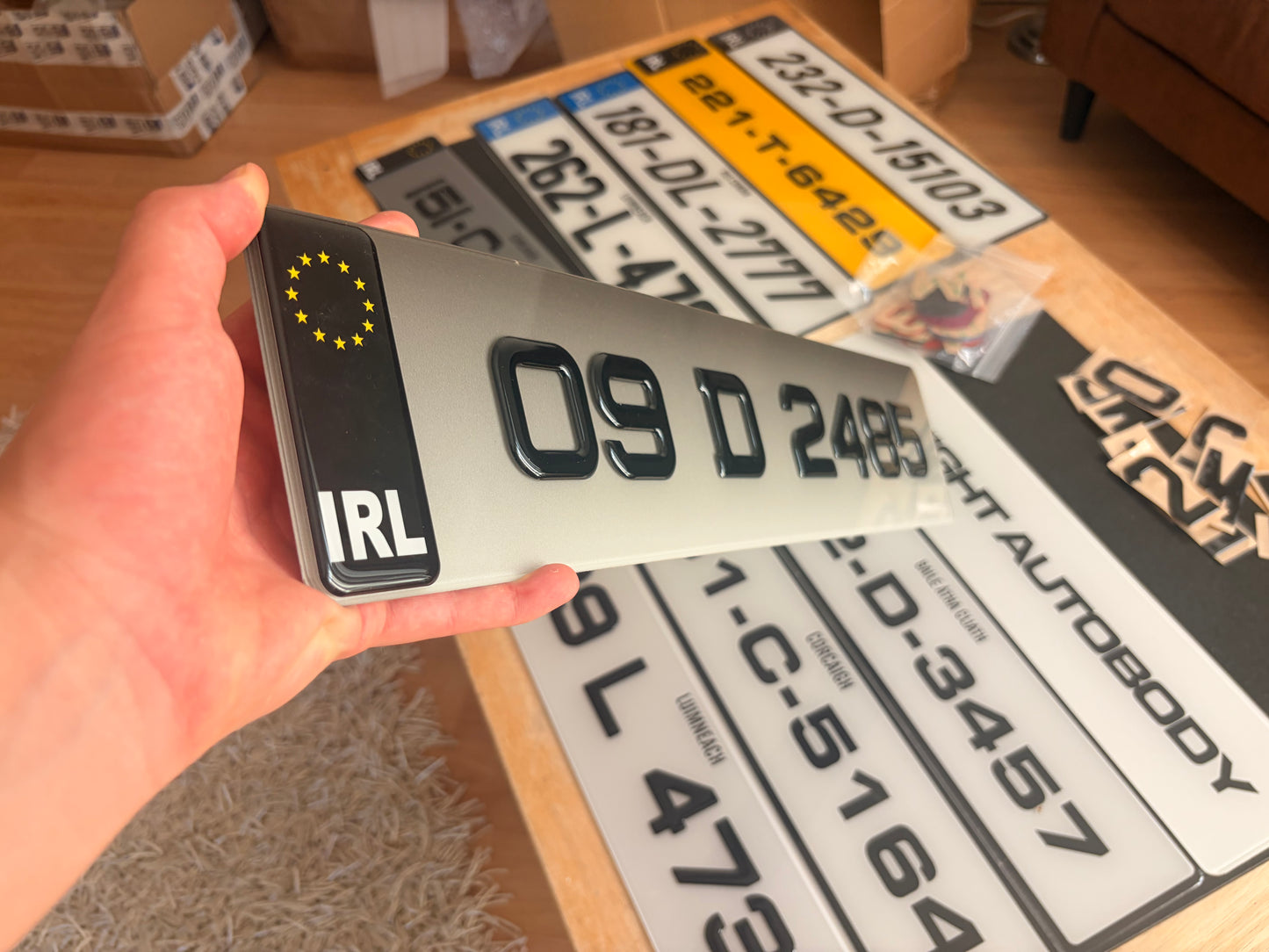 Tinted Faded 3D Metro Gel Plates 50mm x2