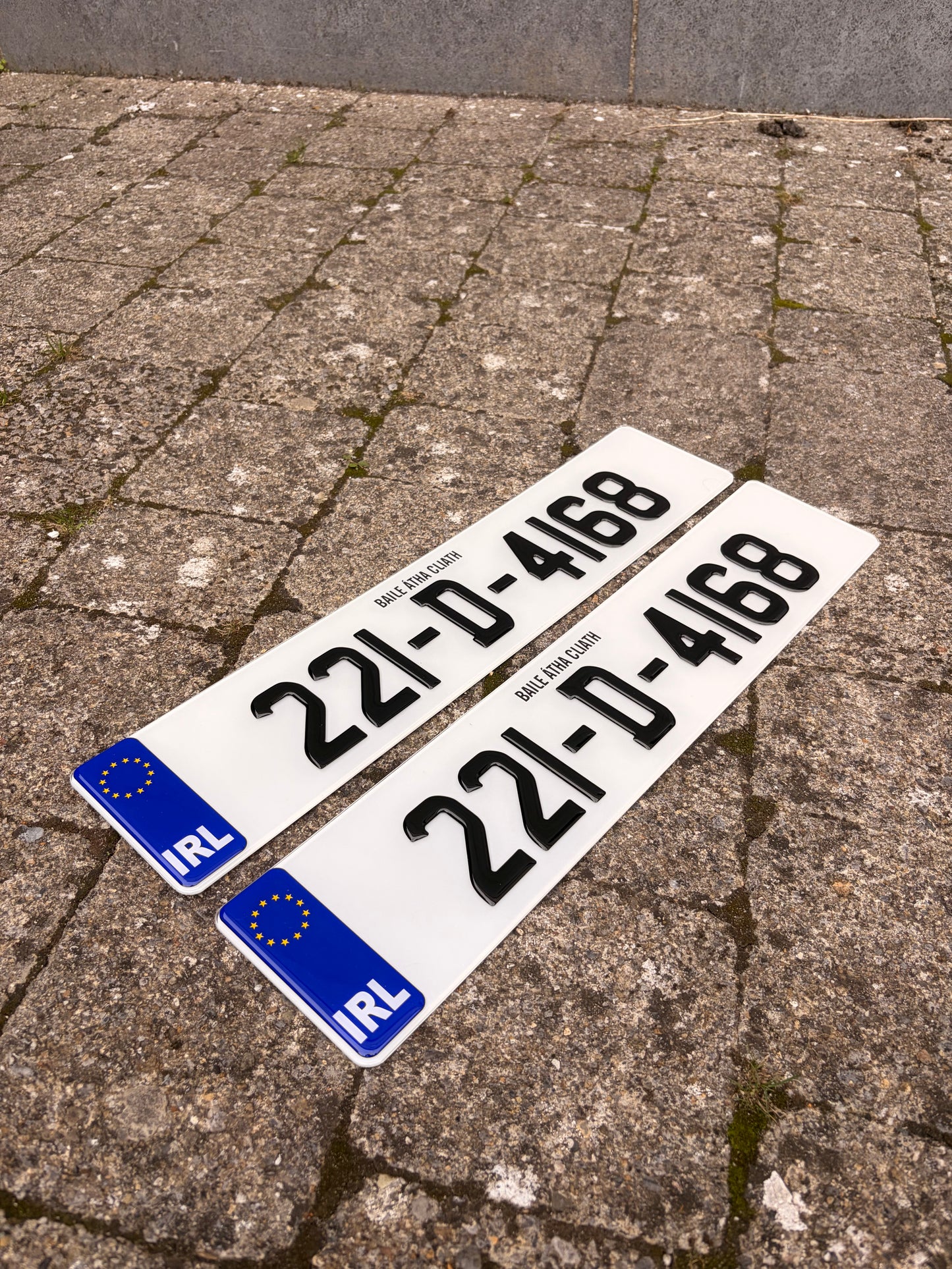 3D Gel Plates with Gel IRL - Number Plates 70mm (x2)