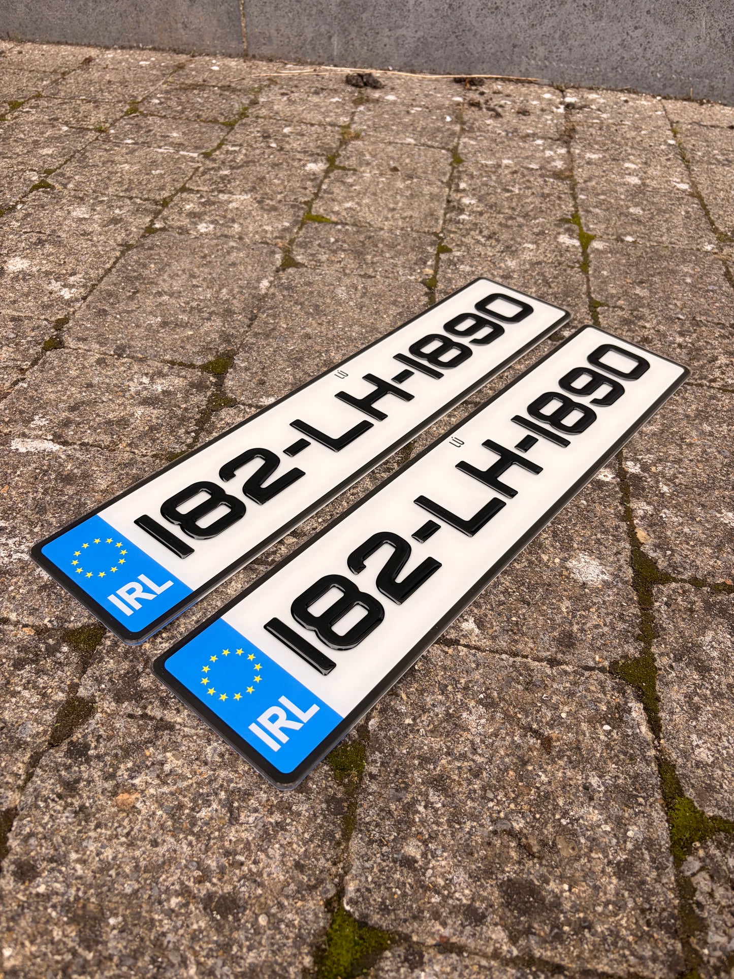 3D Metro Gel Plates - Number Plates 50mm (x2)